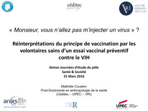 La « fausse-séropositivité - Université Paris-Est