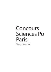 Concours Sciences Po Paris