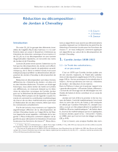 Réduction ou décomposition : de Jordan à Chevalley