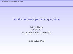 Introduction aux algorithmes que j`aime,