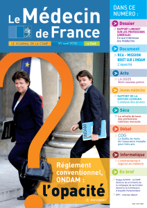 Médecin de France n°1145