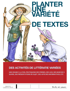 Activités de littératie