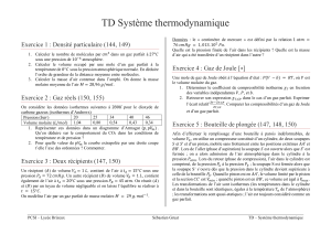 TD Système thermodynamique