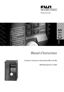 C11S_Manual_French - Fuji Electric Europe