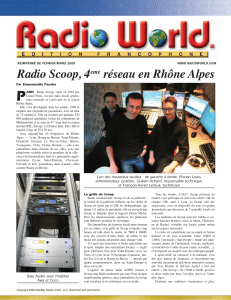 Radio Scoop, 4ème réseau en Rhône Alpes