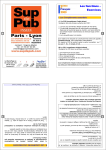 Les fonctions – Exercices