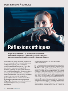 Réflexions éthiques