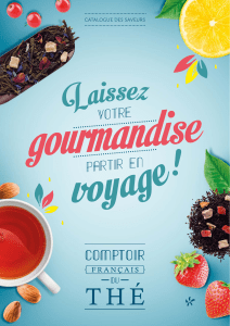 Catalogue Comptoir Français du Thé 2016 2017