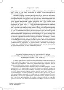 160 Aleksandra Walkiewicz, Francuskie formy subjonctif i indicatif