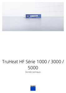 Technical data sheet TruHeat HF Série 1000 / 3000 / 5000
