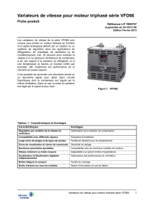 Variateurs de vitesse pour moteur triphasé série VFD66