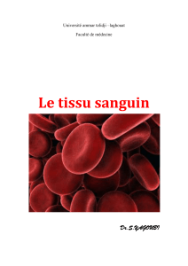 Le tissu sanguin