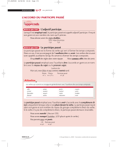 Rubriques grammaticales