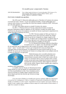 Un modèle pour comprendre l`atome.