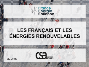 Les Français et les énergies renouvelables