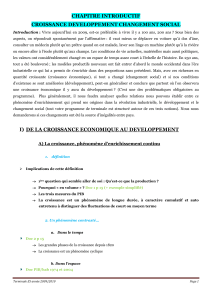 chapitre introductif croissance developpement changement social i