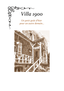 Villa 1900 - Projet NOW Waulsort