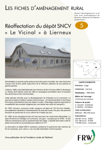 Réaffectation du dépôt SNCV « Le Vicinal » à Lierneux