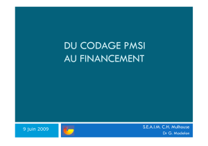 Du codage au financement - Le Département d`information médicale
