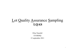 Lot Quality Assurance Sampling
