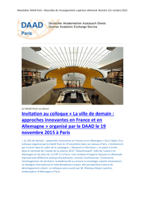 Invitation au colloque « La ville de demain : approches innovantes