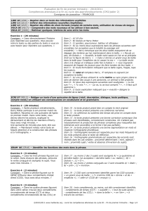 Évaluation de fin de premier trimestre