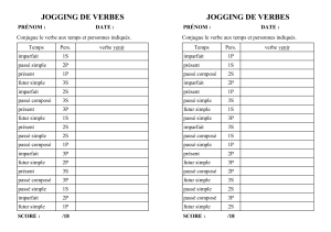 jogging de verbes - Ecole de Mollkirch