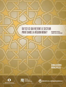 Qu`est-ce qui retient le secteur privé dans la région MENA?