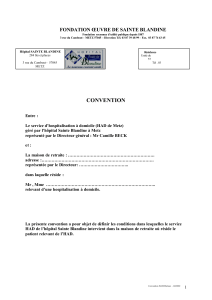 Convention HAD - Maison de retraite