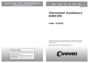 Thermostat d`ambiance EURO 091