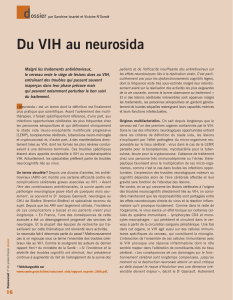 Du VIH au neurosida