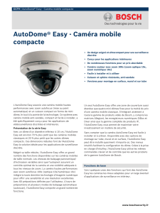 AutoDome® Easy - Caméra mobile compacte