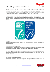 MSC / ASC que veut dire la certification