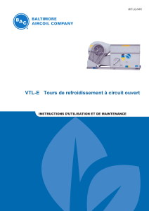 VTL-E Tours de refroidissement à circuit ouvert