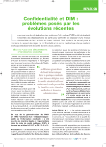 problèmes posés par les évolutions récentes Le point de