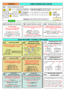 PLANCHE E : verbes en