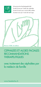 Cephalees et algies faciales recommandations