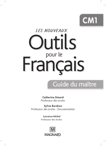 PDF, 1.9 Mo - Les Nouveaux Outils pour le Français CM1 (2013)