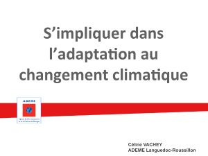 S`impliquer dans l`adapta on au changement clima que