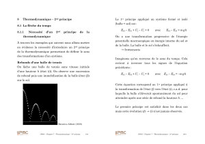 Thermodynamique, 2nd principe