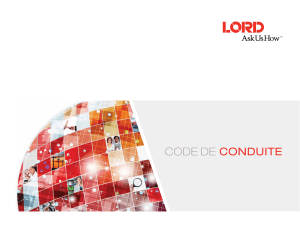 code de conduite - LORD Corporation