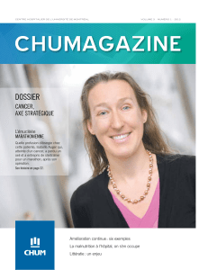 2012 Volume 3 Numéro 1 : Des nouvelles du