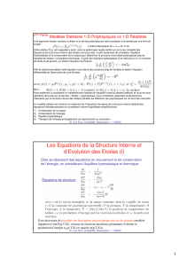 Les Equations de la Structure Interne et d`Evolution des - CEA-Irfu