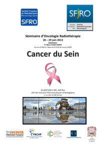 Séminaire d`Oncologie Radiothérapie 28 – 29 juin 2013