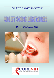 Livret d`information VIH et Soins Dentaires destiné aux chirugiens