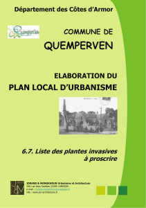 Les plantes invasives - Mairie de Quemperven, Côtes d`Armor