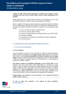 Surveillance de la grippe A (H1N1) 2009 en France : outils et