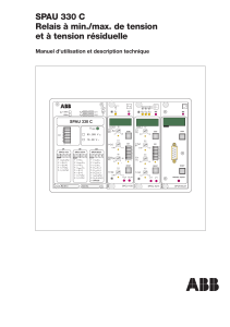 SPAU 330 C Relais à min./max. de tension et à tension résiduelle