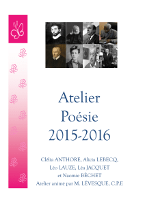 Atelier Poésie 2015-2016