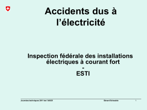 3. Accidents électriques